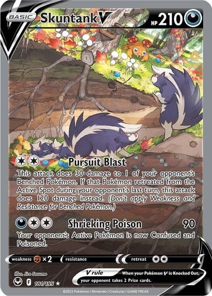 Skuntank V (Alternate Full Art), SWSH12: Silver Tempest 181/195