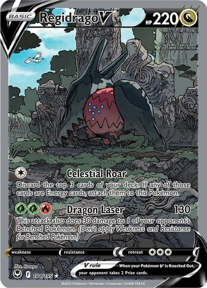Regidrago V (Alternate Full Art), SWSH12: Silver Tempest 184/195