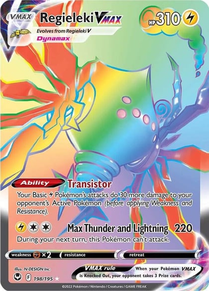 Regieleki VMAX (Secret), SWSH12: Silver Tempest 198/195