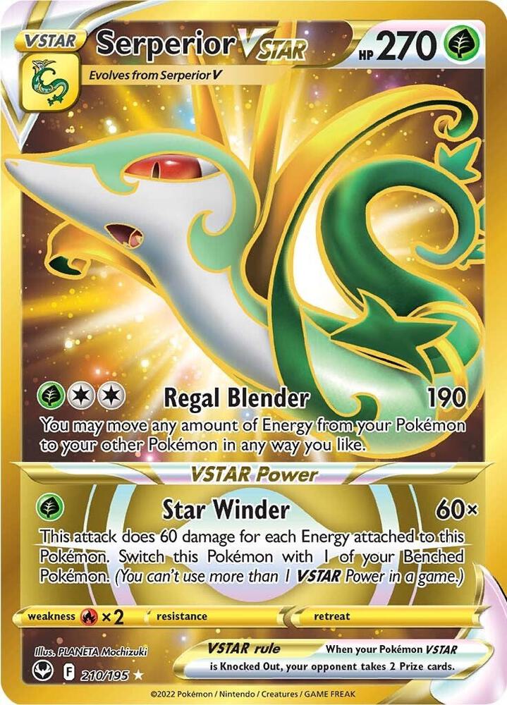 Serperior VSTAR (Secret) (210), SWSH12: Silver Tempest 210/195