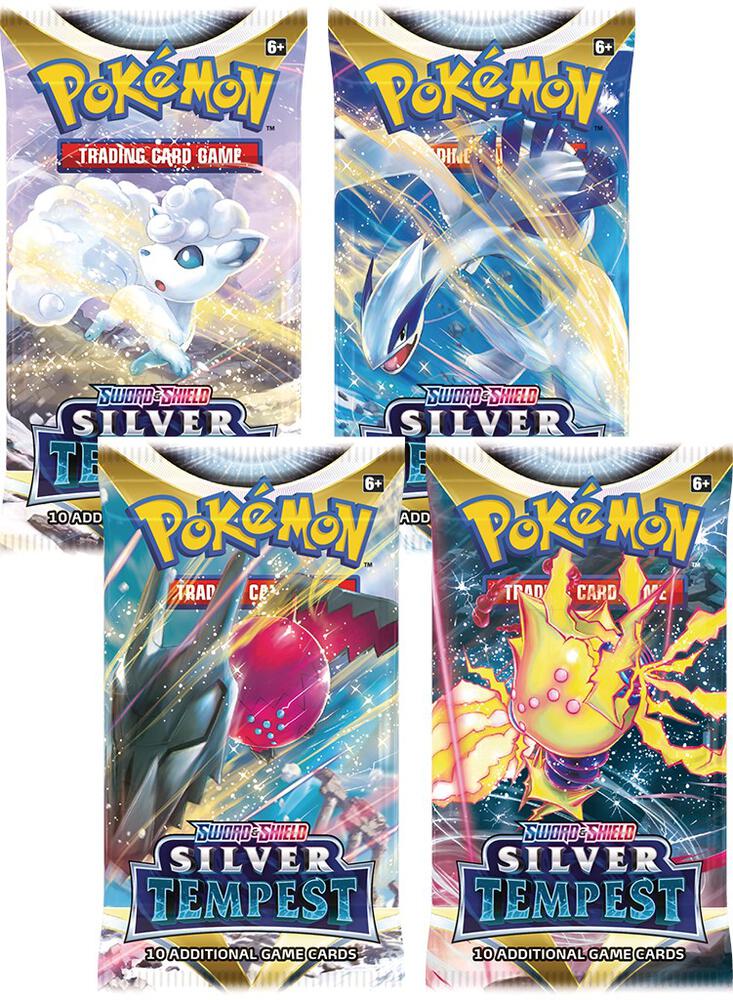 Silver Tempest Booster Pack Art Bundle [Set of 4], SWSH12: Silver Tempest P285778