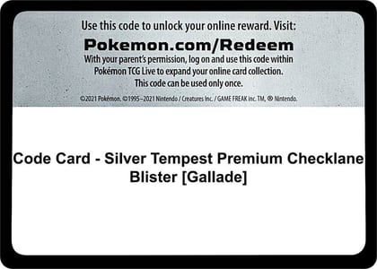 Code Card - Silver Tempest Premium Checklane Blister [Gallade], SWSH12: Silver Tempest P495508