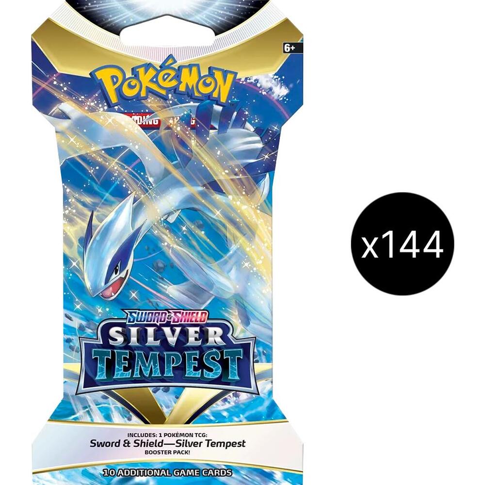 Silver Tempest Sleeved Booster Pack Case, SWSH12: Silver Tempest P550837
