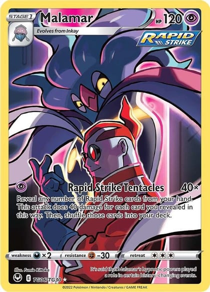 Malamar, SWSH12: Silver Tempest Trainer Gallery TG06/TG30
