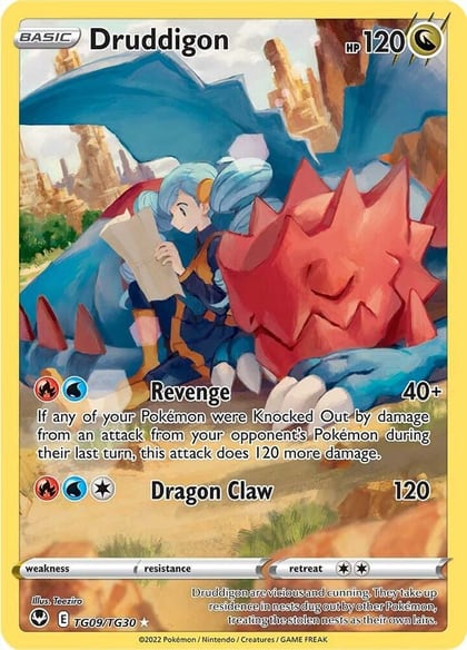 Druddigon, SWSH12: Silver Tempest Trainer Gallery TG09/TG30
