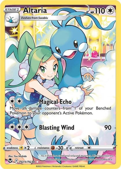 Altaria, SWSH12: Silver Tempest Trainer Gallery TG11/TG30