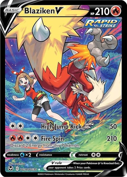 Blaziken V, SWSH12: Silver Tempest Trainer Gallery TG14/TG30