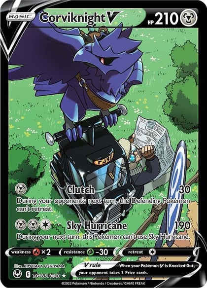 Corviknight V, SWSH12: Silver Tempest Trainer Gallery TG18/TG30