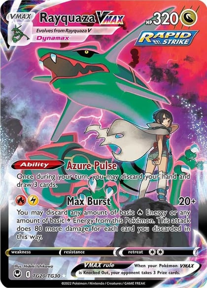 Rayquaza VMAX, SWSH12: Silver Tempest Trainer Gallery TG20/TG30