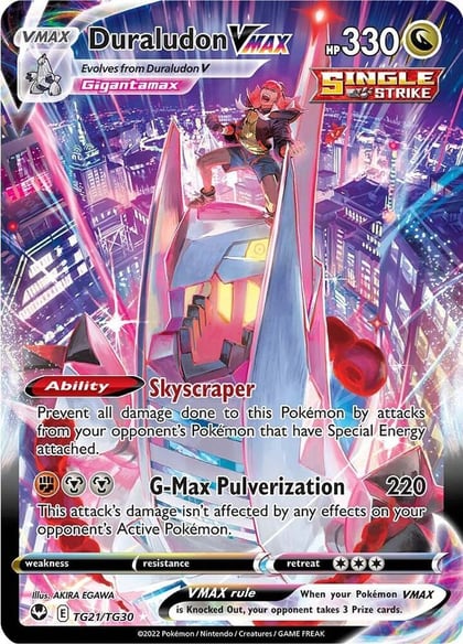 Duraludon VMAX, SWSH12: Silver Tempest Trainer Gallery TG21/TG30