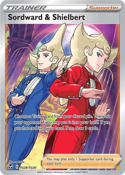 Sordward & Shielbert, SWSH12: Silver Tempest Trainer Gallery TG28/TG30