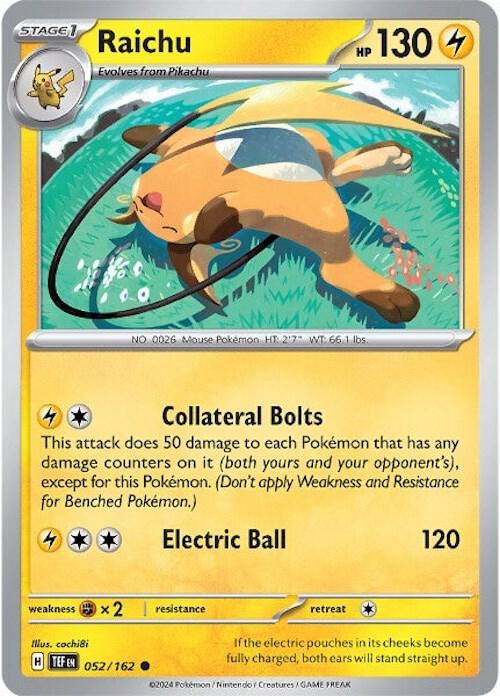 Raichu, SV05: Temporal Forces 052/162