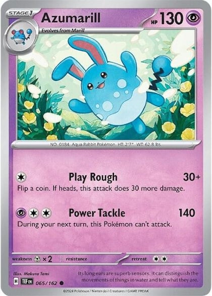Azumarill, SV05: Temporal Forces 065/162