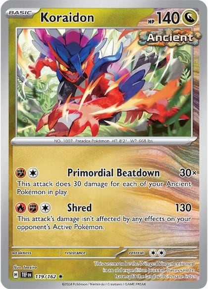 Koraidon, SV05: Temporal Forces 119/162