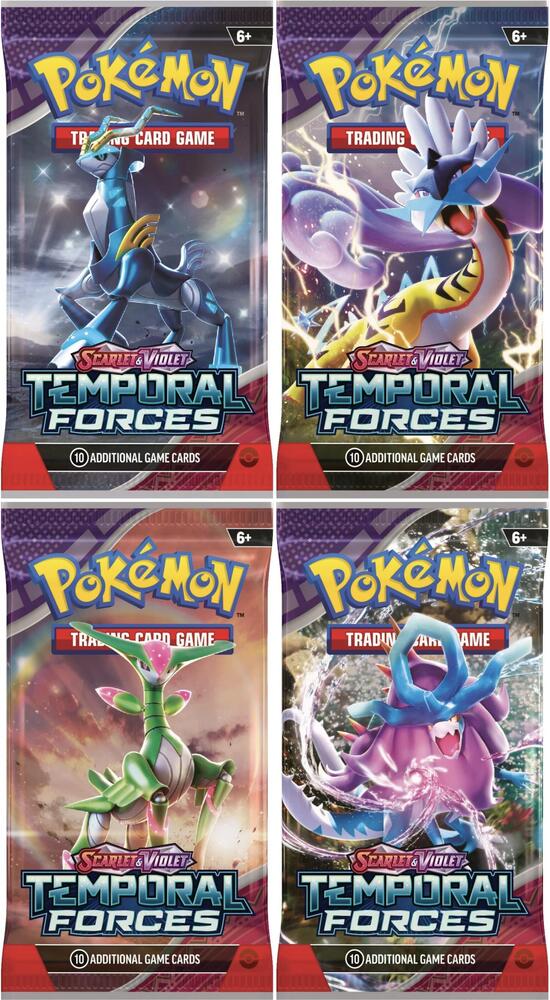 Temporal Forces Booster Pack Art Bundle [Set of 4], SV05: Temporal Forces P538786