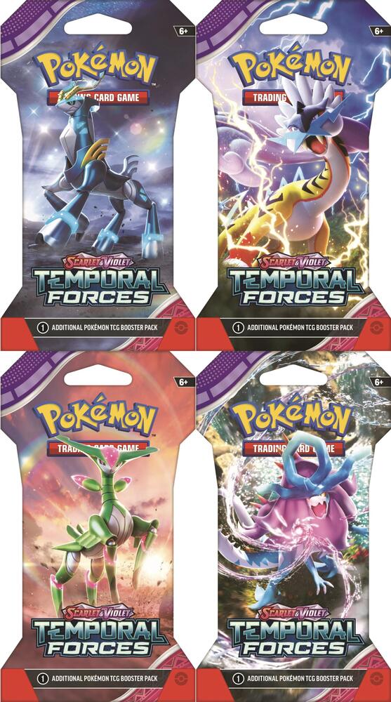 Temporal Forces Sleeved Booster Pack Art Bundle [Set of 4], SV05: Temporal Forces P538789