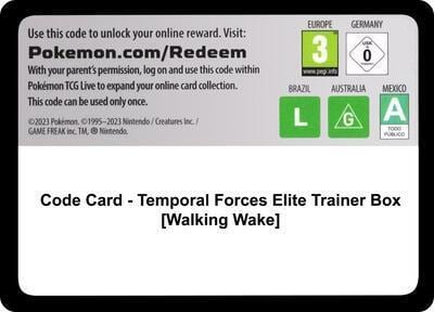 Code Card - Temporal Forces Elite Trainer Box [Walking Wake], SV05: Temporal Forces P544185