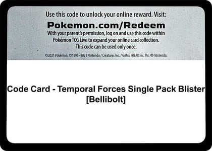 Code Card - Temporal Forces Single Pack Blister [Bellibolt], SV05: Temporal Forces P555110