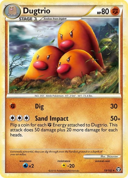 Dugtrio, Triumphant 19/102