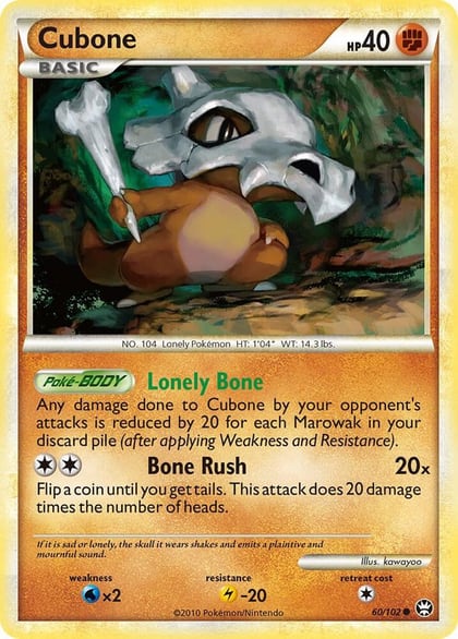 Cubone, Triumphant 60/102