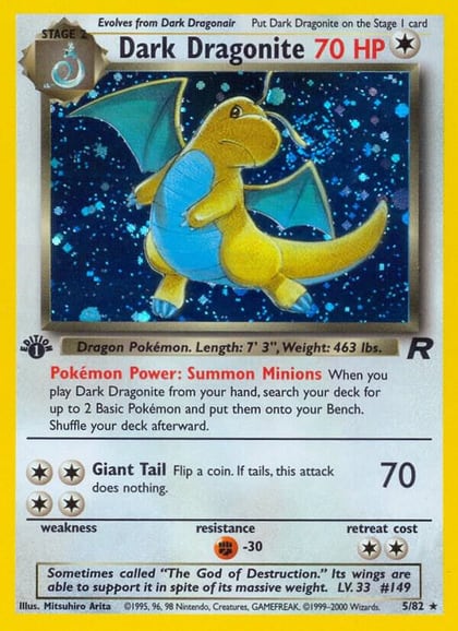 Dark Dragonite (5), Team Rocket 05/82