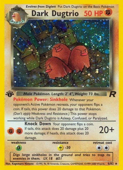 Dark Dugtrio (6), Team Rocket 06/82