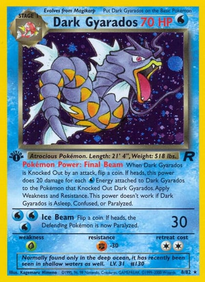 Dark Gyarados (8), Team Rocket 08/82