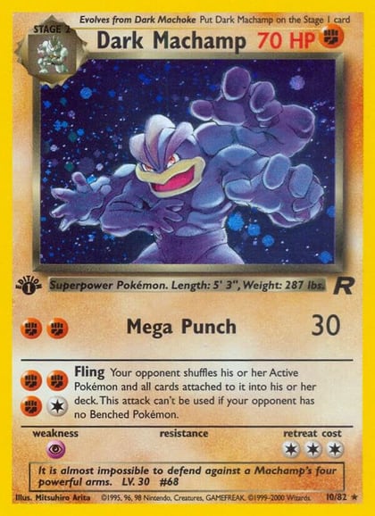 Dark Machamp (10), Team Rocket 10/82