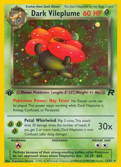 Dark Vileplume (13), Team Rocket 13/82