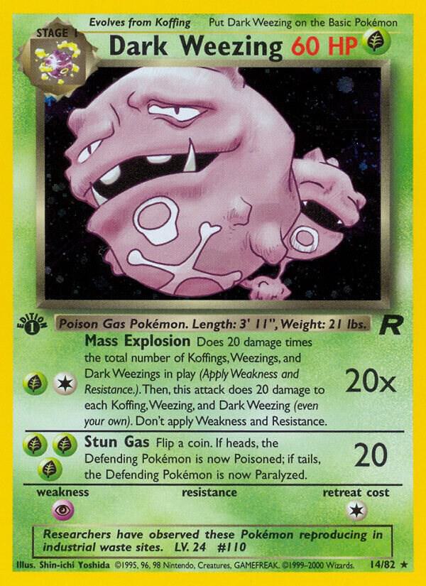 Dark Weezing (14), Team Rocket 14/82