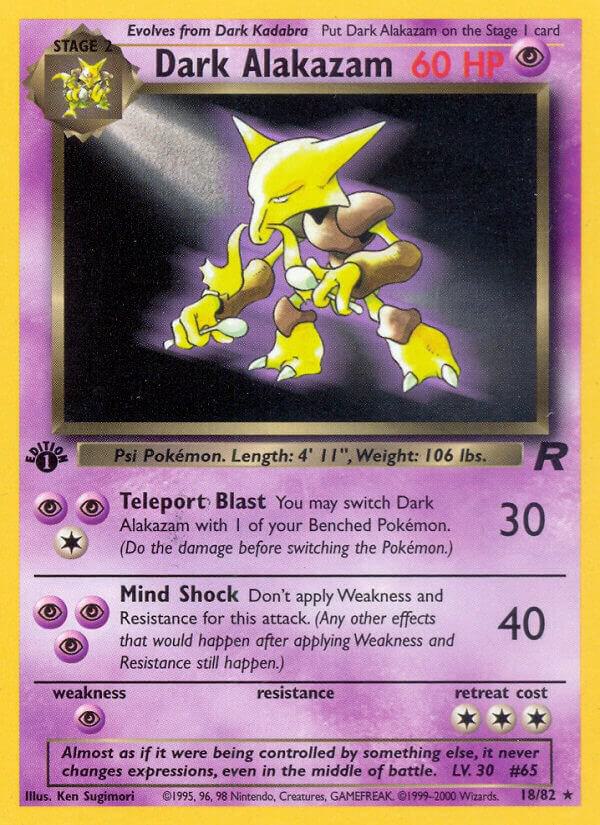 Dark Alakazam (18), Team Rocket 18/82