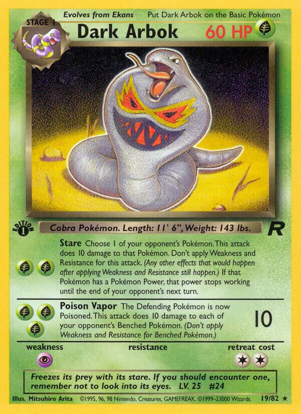 Dark Arbok (19), Team Rocket 19/82