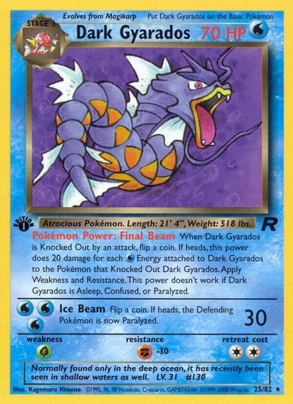 Dark Gyarados (25), Team Rocket 25/82