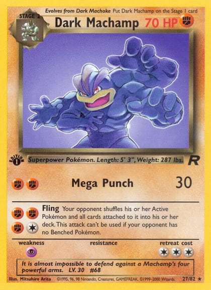 Dark Machamp (27), Team Rocket 27/82