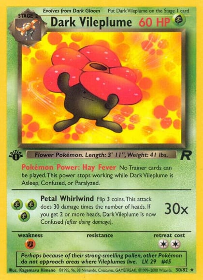 Dark Vileplume (30), Team Rocket 30/82