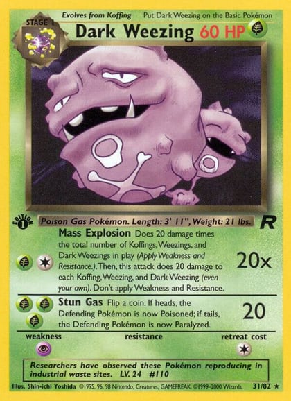 Dark Weezing (31), Team Rocket 31/82
