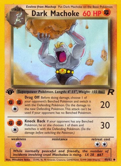 Dark Machoke, Team Rocket 40/82