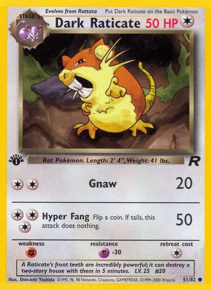 Dark Raticate, Team Rocket 51/82