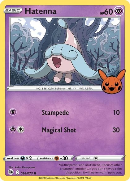 Hatenna, Trick or Trade BOOster Bundle 018/073