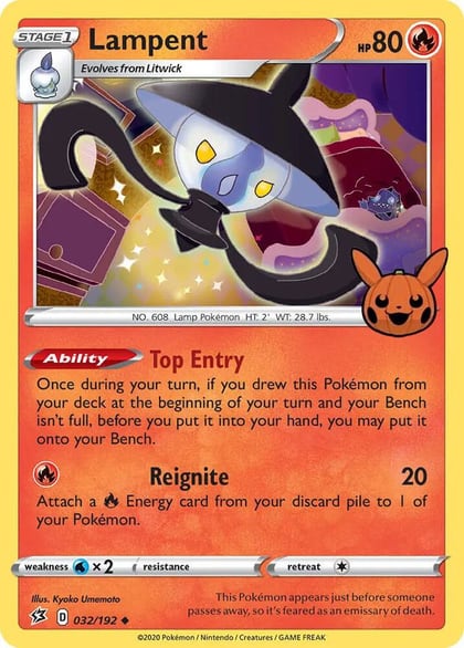 Lampent, Trick or Trade BOOster Bundle 032/192