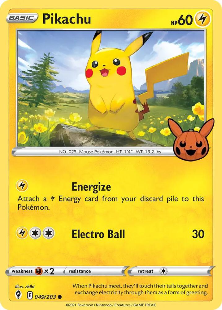 Pikachu, Trick or Trade BOOster Bundle 049/203