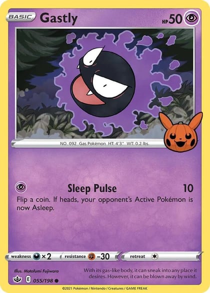 Gastly, Trick or Trade BOOster Bundle 055/198