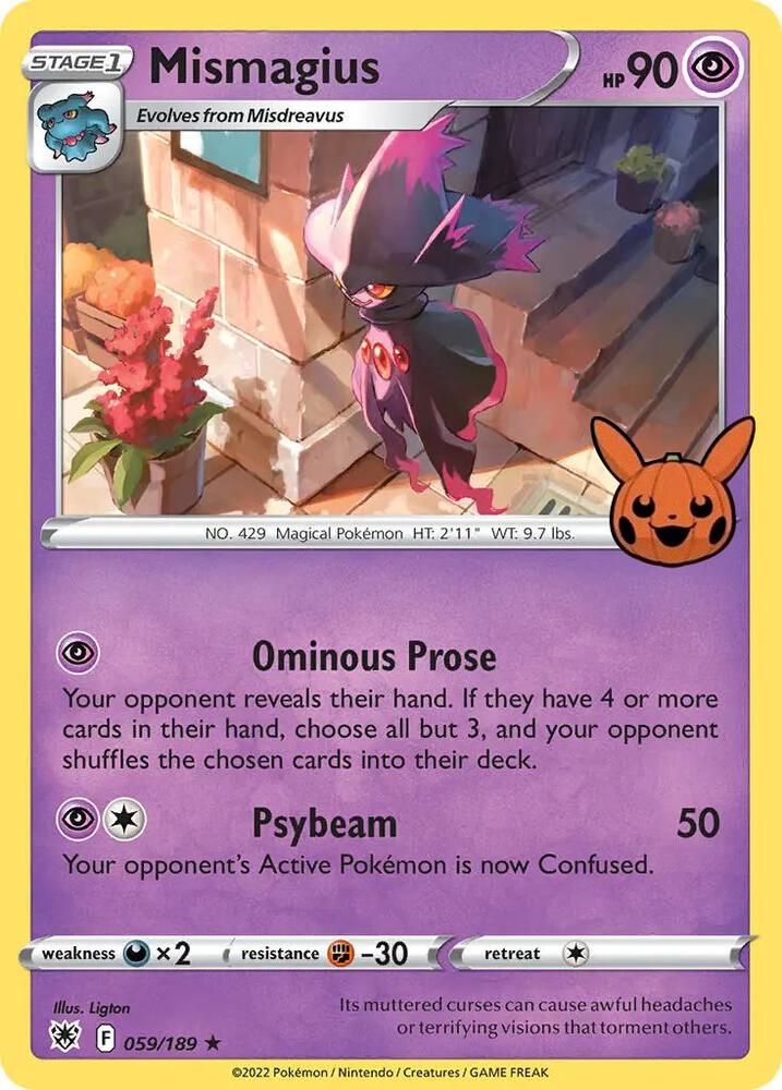 Mismagius, Trick or Trade BOOster Bundle 059/189