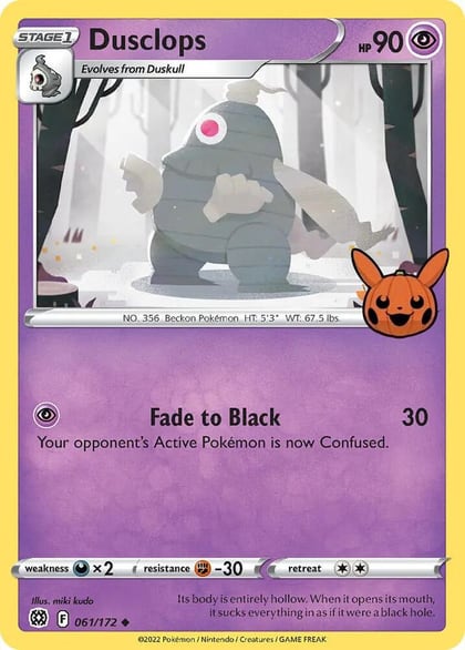 Dusclops, Trick or Trade BOOster Bundle 061/172