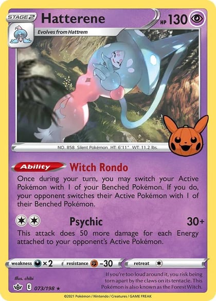 Hatterene, Trick or Trade BOOster Bundle 073/198