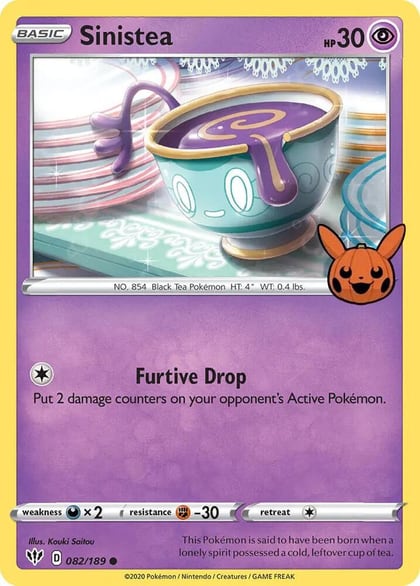 Sinistea, Trick or Trade BOOster Bundle 082/189