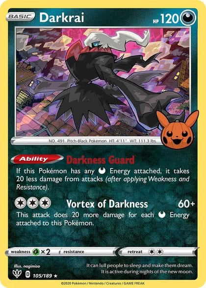 Darkrai, Trick or Trade BOOster Bundle 105/189
