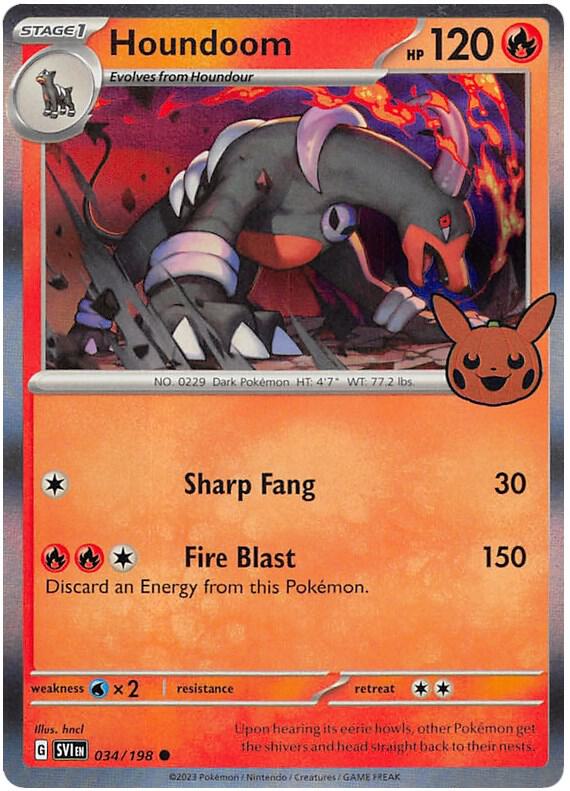 Houndoom, Trick or Trade BOOster Bundle 2023 034/198