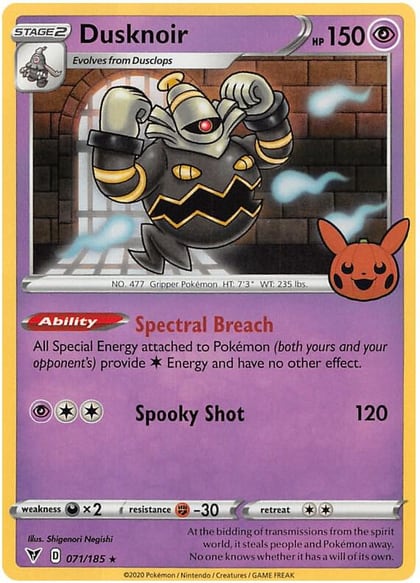 Dusknoir, Trick or Trade BOOster Bundle 2023 071/185
