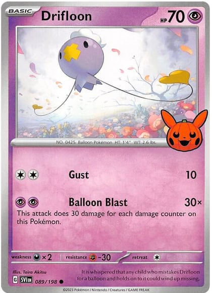 Drifloon, Trick or Trade BOOster Bundle 2023 089/198
